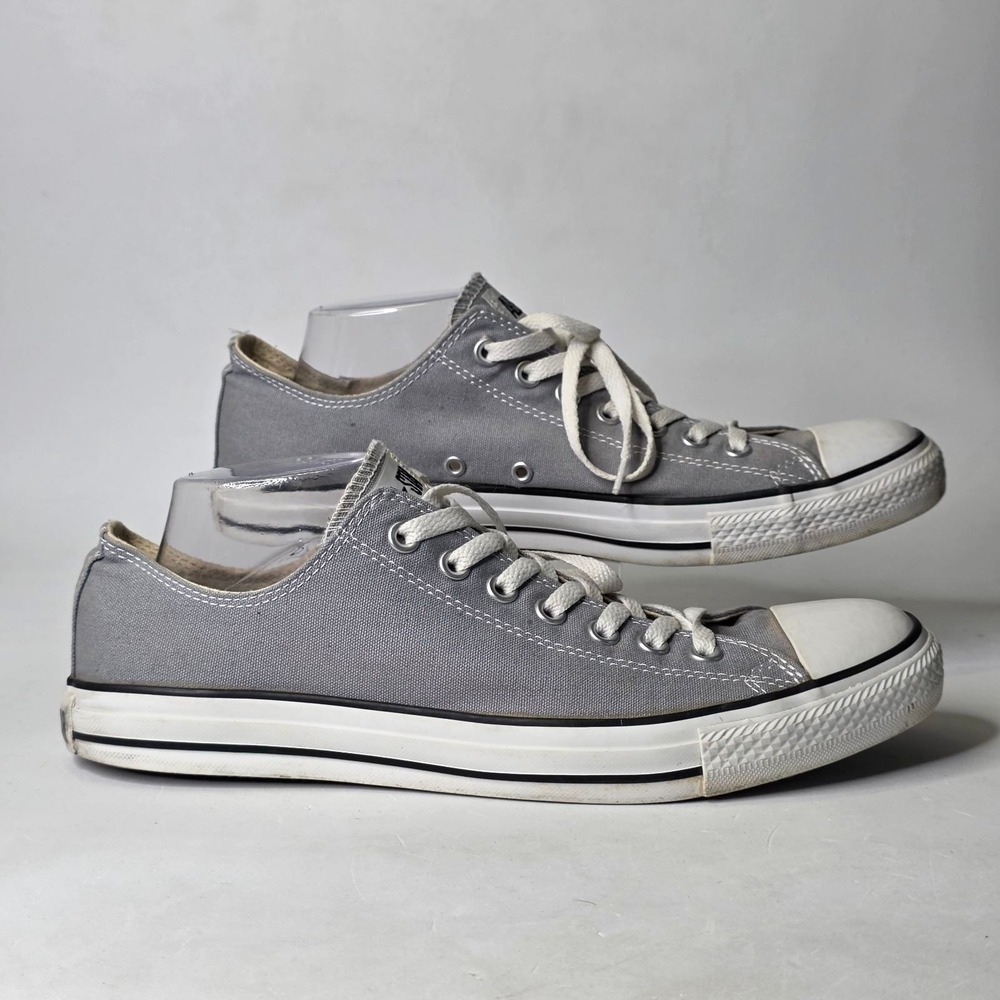 Converse Chuck Taylor All Star Low Top Gray Canvas Sneakers Men's 11 Women's 13
